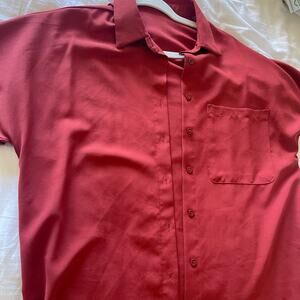 Red business casual top